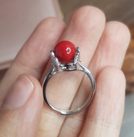 Mặt dây San hô đỏ Mix bạc Mặt dây San hô đỏ Mix bạc