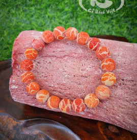 Vòng tay San Hô đỏ 9 đốt 18mm (ly) nhộng tròn Vòng tay San Hô đỏ 9 đốt 18mm (ly) nhộng tròn