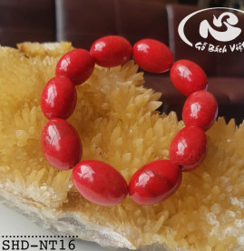 Vòng tay San Hô đỏ 8mm (ly) nhộng tròn Vòng tay San Hô đỏ 8mm (ly) nhộng tròn