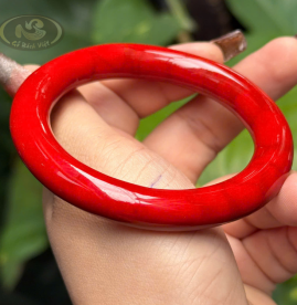 Vòng tay San Hô đỏ san hô đỏ nhộng tròn 14mm (ly) Vòng tay San Hô đỏ san hô đỏ nhộng tròn 14mm (ly)