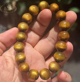 Vòng san hô vàng lá hẹ bản 30mm Vòng san hô vàng lá hẹ bản 30mm