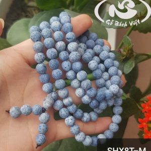 Tràng San Hô xanh 108 hạt 8mm (ly) bản mộc - ảnh sản phẩm