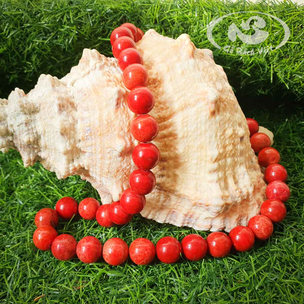 Tràng hạt san hô đỏ tự nhiên toát lên vẻ đẹp tinh xảo