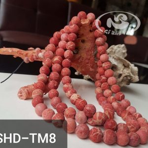Tràng hạt San Hô đỏ 108 hạt 8mm (ly) mộc - ảnh sản phẩm