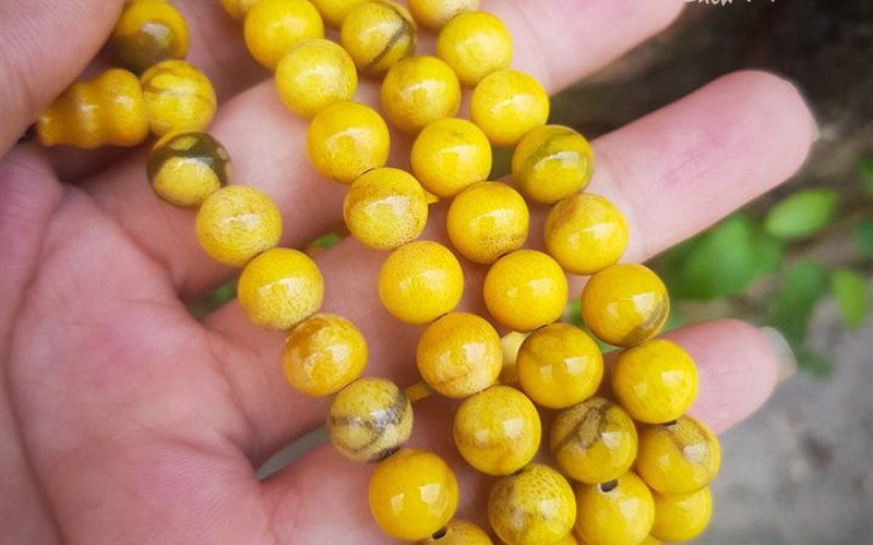 Ảnh minh họa Tràng hạt san hô vàng 8mm: cách xem kích thước trước khi chọn góc 2
